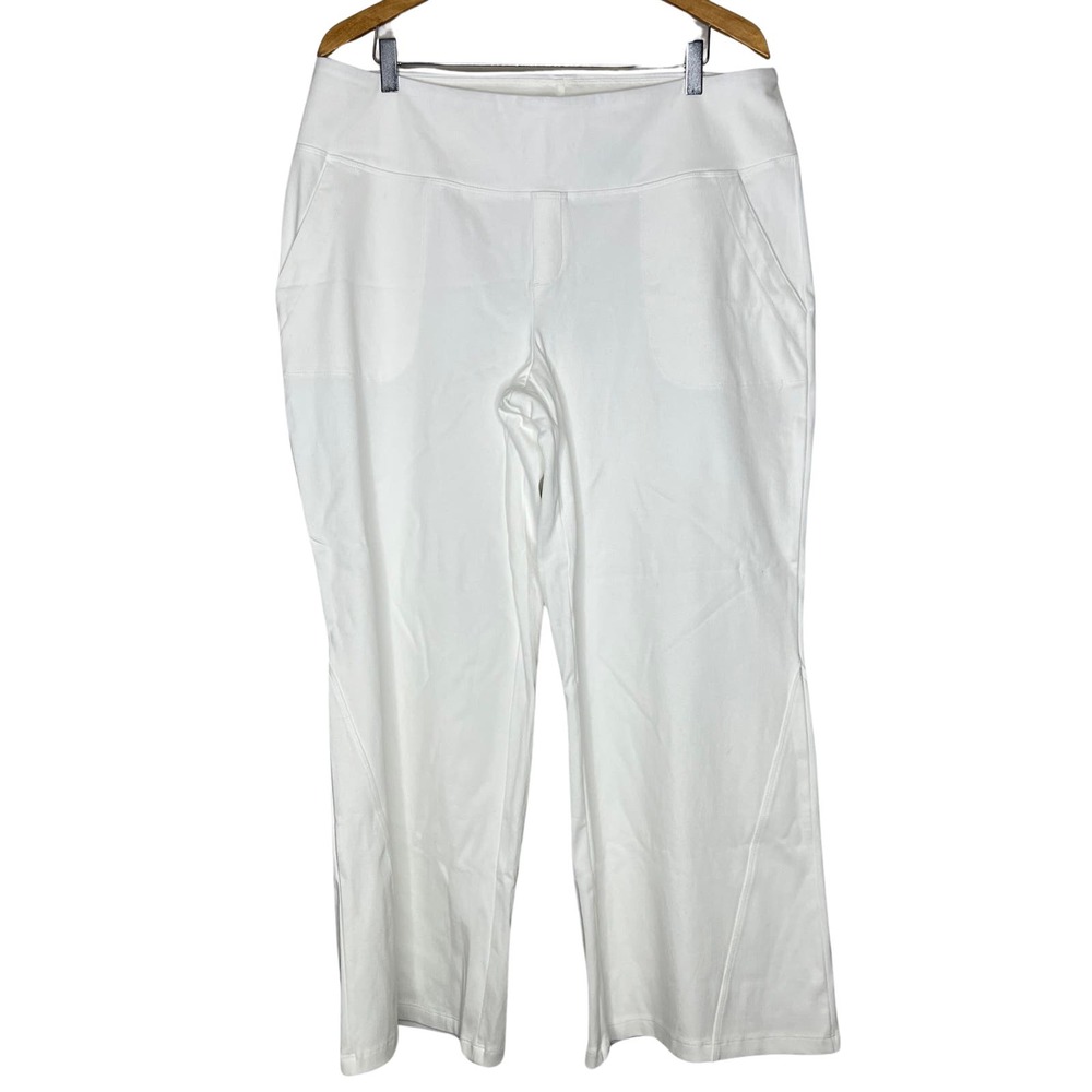 WOMEN WITH CONTROL Tummy Control Vintage Denim Jeans White Plus Petite 20